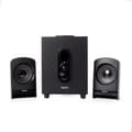 Miniatyrbillede 5 af 6: BOXE SPACER 2.1, RMS: 20W (2 x 5W + 10W), control volum, bass, subwoofer lemn MDF, 220V alimentare, USB/FM/RCA, black, "SPSK-21BT-LONDON" (timbru verd