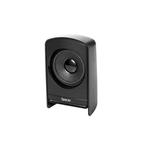 BOXE SPACER 2.1, RMS: 20W (2 x 5W + 10W), control volum, bass, subwoofer lemn MDF, 220V alimentare, USB/FM/RCA, black, "SPSK-21BT-LONDON" (timbru verd