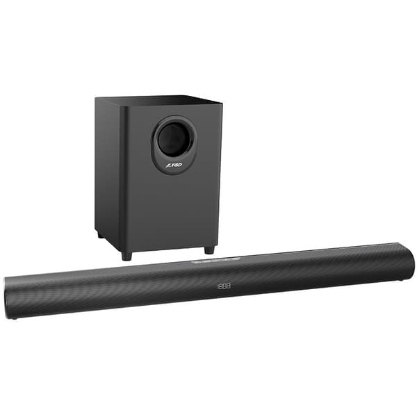 F&D HT-330 2.1 TV Soundbar with Wired Subwoofer, 80W RMS (20Wx2+40W), Full-range speaker: 50x90mm + 6.5'' Subwoofer, BT 5.0/Optical/AUX/HDMI/USB/LED D