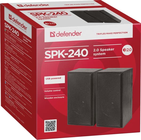 Defender SPK-240 Black Wired 6 W