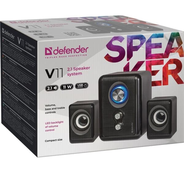 Datorhögtalare DEFENDER V11 2.1 11W USB