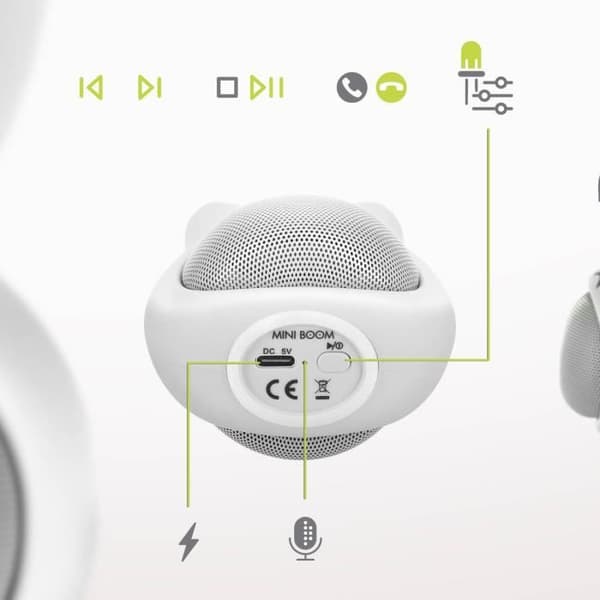 Moxie 3W Bluetooth-högtalare - Luminous Rabbit Design - 3h batteritid