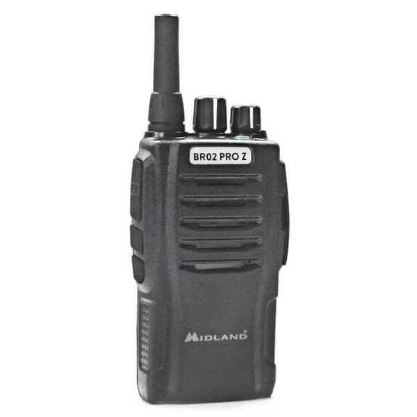 Midland Walkie-talkies Br02 Pro Z 2 Enheder Sort
