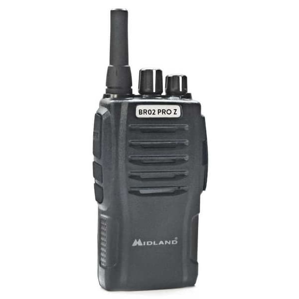 Midland Walkie-talkies Br02 Pro Z 4 Enheder Sort