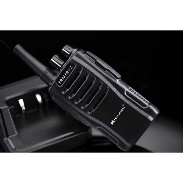 Midland Walkie-talkies Br02 Pro Z 4 Enheder Sort