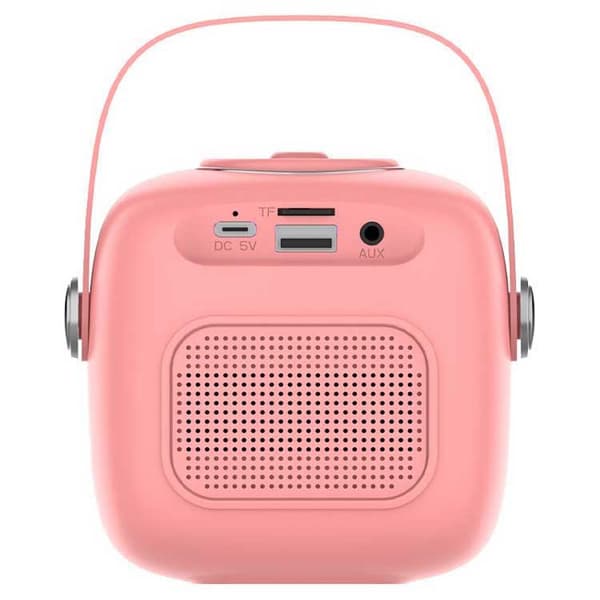 Cool Bluetooth Højttaler Universal Music Cord Mini Karaoke 6w Rosa