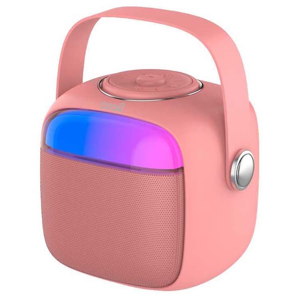 Cool Bluetooth Højttaler Universal Music Cord Mini Karaoke 6w Rosa