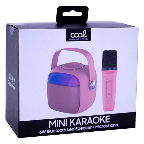 Cool Bluetooth Højttaler Universal Music Cord Mini Karaoke 6w Rosa