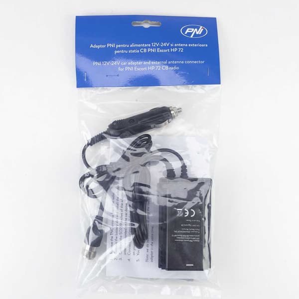 Pni Hp 72 Walkie Talkie Walkie Talkie Strømadapter Og Antenneadapter Sort