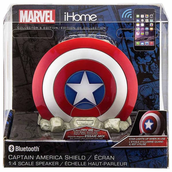 Ekids Captain America Shield Højttalere Bluetooth Flerfarvet