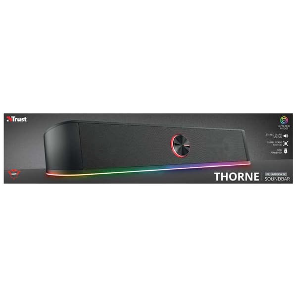 Trust Sound Bar Gtx 619 Therno Rgb Sort One Size / EU Plug
