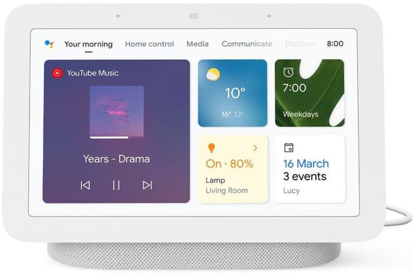Google Nest Hub 2, white