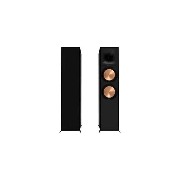 Klipsch R-800F golvhögtalare Svart - Ny generation bashögtalare - 600 W - 8 ohm