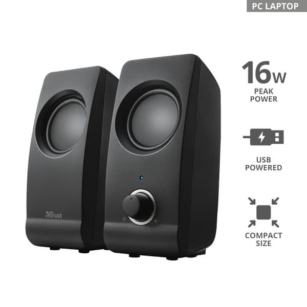 Trust Højttalersystem Remo 2.0 Sort