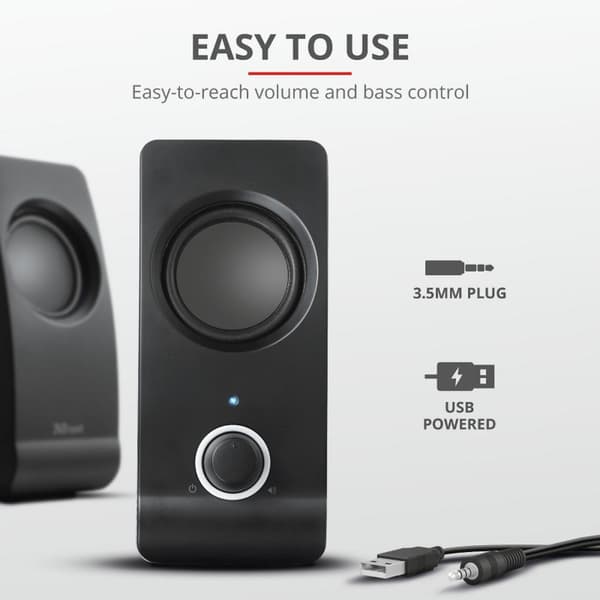 Trust Højttalersystem Remo 2.0 Sort