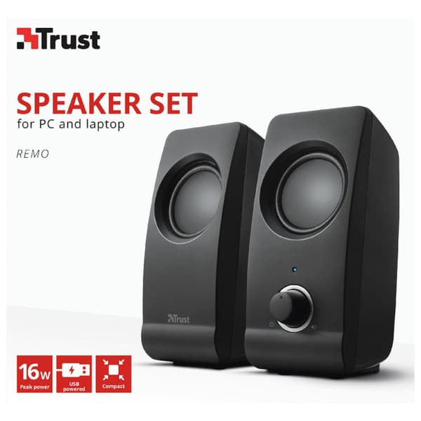 Trust Højttalersystem Remo 2.0 Sort