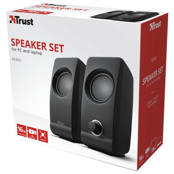 Trust Højttalersystem Remo 2.0 Sort