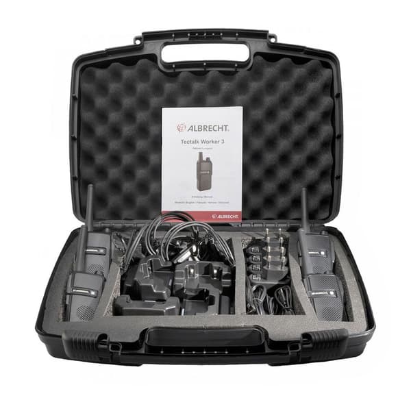 Albrecht Walkie-talkies Tectalk Worker 3 4 Enheder Sort