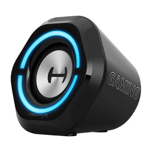 Edifier G1000 2.0 Audio System, BT V5.3, USB, AUX, 2.5-inch Drivers, RGB Lighting, 5W (RMS), Black