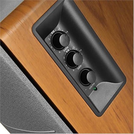 BOXE EDIFIER 2.0, RMS:  42W (2 x 21W), bluetooth, telecomanda wireless, volum, bass, treble, optical, brown, "R1280DBb"   (timbru verde 11.00 lei)