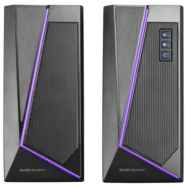Mars Gaming Højttalere 2.0 Ms7 20w Rgb Sort