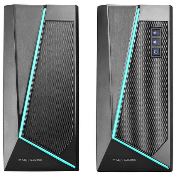 Mars Gaming Højttalere 2.0 Ms7 20w Rgb Sort