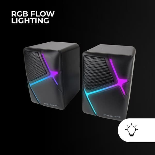 Högtalare - MS-H - MS-H Svart - 10 W - Trådad - RGB Flöde