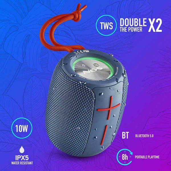 Ngs Bluetooth Högtalare Roller Nitro 1 Blå