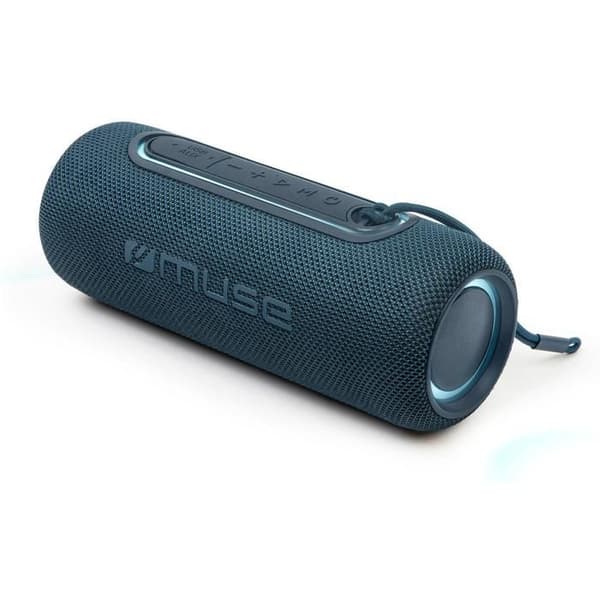 MUSE M-780 BTB blå trådlös högtalare med 20 W effekt, Bluetooth och USB-C-anslutning, damm- och vattentäthet