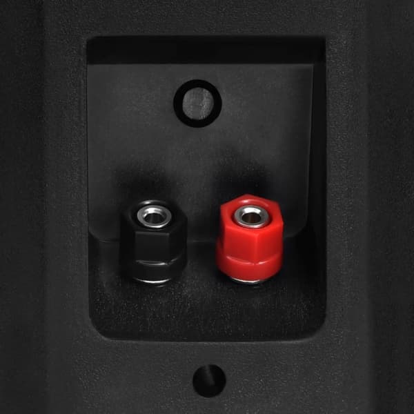 Väggmonterade stereohögtalare 2 st svart inomhus/utomhus 120W
