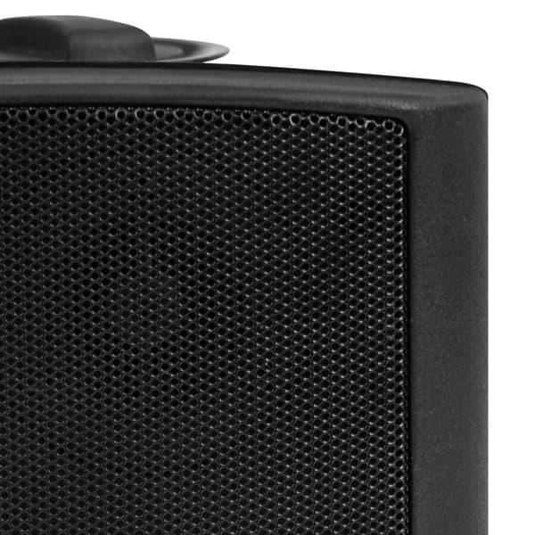 Seinäkiinnitteiset stereokaiuttimet 2 kpl musta sisä/ulko 100 W