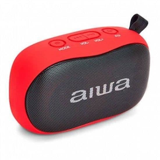Bluetooth-högtalare - Aiwa - BS-110BK - Vattentålig - 1200mAh - Röd