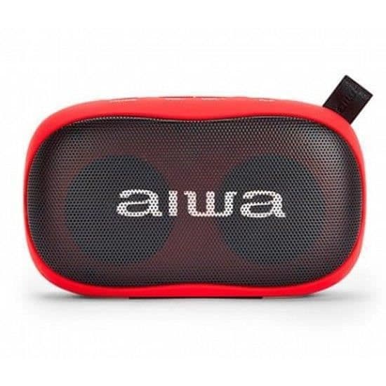 Bluetooth-högtalare - Aiwa - BS-110BK - Vattentålig - 1200mAh - Röd Röd