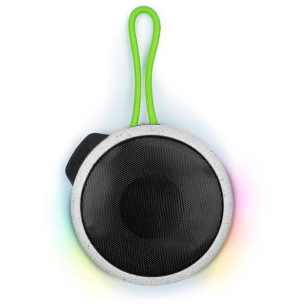 BIGBEN Party rund Bluetooth-högtalare - 15W - Vit och grön