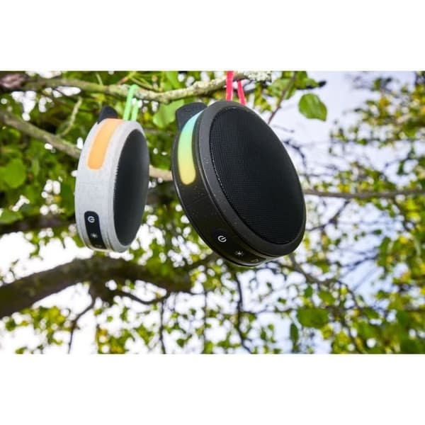 BIGBEN PARTY rund Bluetooth-högtalare - 15W - Svart och röd
