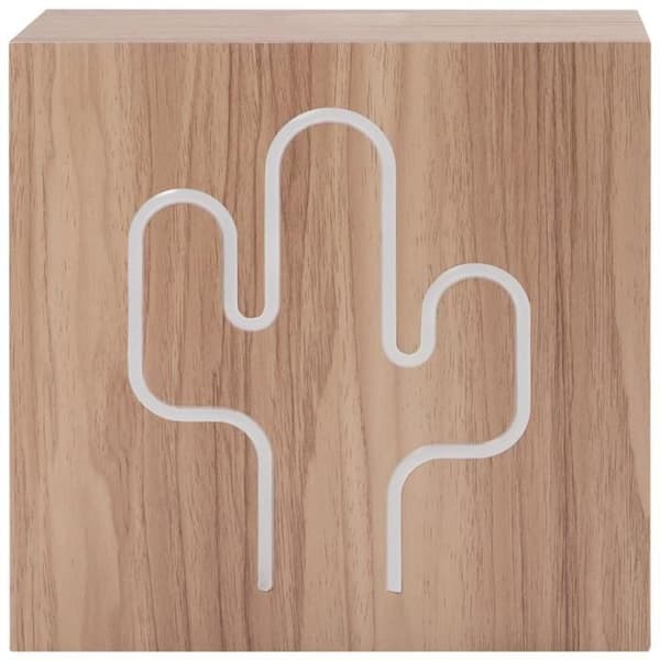 Bluetooth-högtalare - BIGBEN INTERACTIVE - Neon Cactus - Trä - Storlek L - 15W