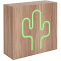 Miniatyrbild 2 av 6: Bluetooth-högtalare - BIGBEN INTERACTIVE - Neon Cactus - Trä - Storlek L - 15W