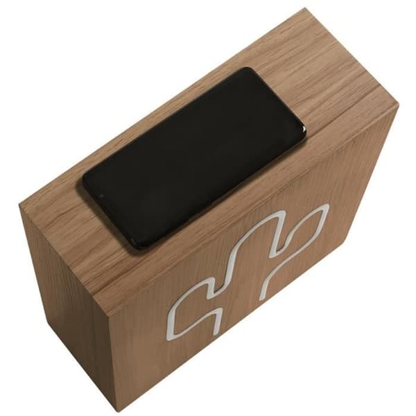 Bluetooth-högtalare - BIGBEN INTERACTIVE - Neon Cactus - Trä - Storlek L - 15W Trä