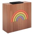 Miniatyrbild 2 av 3: Bluetooth-högtalare - BIGBEN INTERACTIVE - Neon Rainbow - Trä - Storlek L - Induktion