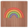 Miniatyrbild 1 av 3: Bluetooth-högtalare - BIGBEN INTERACTIVE - Neon Rainbow - Trä - Storlek L - Induktion