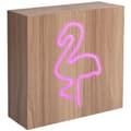 Miniatyrbild 3 av 6: BIGBEN INTERACTIVE Neon Wood Bluetooth-högtalare Rosa Flamingo storlek L