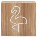 Miniatyrbild 2 av 6: BIGBEN INTERACTIVE Neon Wood Bluetooth-högtalare Rosa Flamingo storlek L