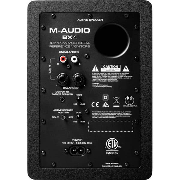 M-Audio BX-4 Par Bi-Amplified 120 Watt Professional Studio Monitors