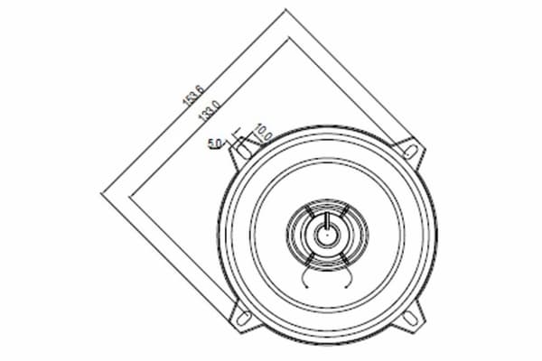 BLAUPUNKT ICx 542 2-vägs bilhögtalare (13cm, 5.4")