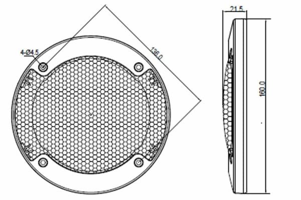 BLAUPUNKT ICx 542 2-vägs bilhögtalare (13cm, 5.4")