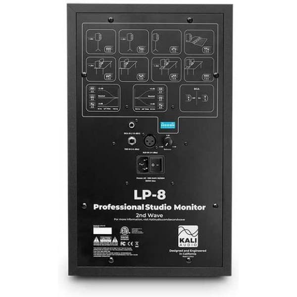 Kali Audio LP-8 V2 -studiomonitori, musta, 1 kpl