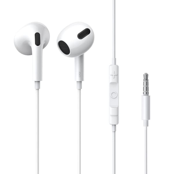 Encok H17 hovedtelefoner med ledning, 3,5 mm minijack, hvid
