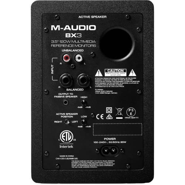 M-AUDIO BX3D3 - Aktiva 2-vägs 3,5" 120W monitorhögtalare (par)