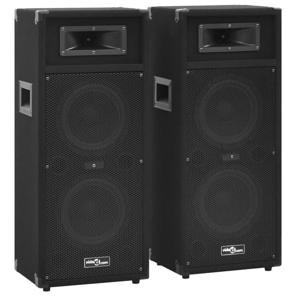 vidaXL professionelle hi-fi-højtalere 2 stk. 1000 W sort - Højttalere