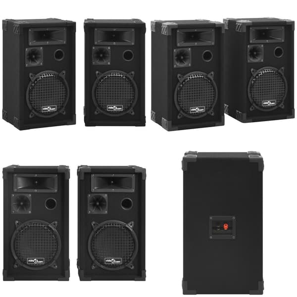 Passiiviset Hi-Fi-lavakaiuttimet 2 kpl 800 W musta - Passiivinen Hifi-kaiutin - Passiiviset Hifi-kaiuttimet - Home & Living
